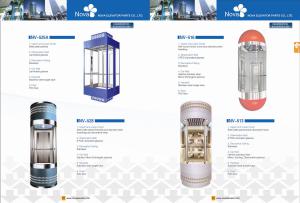 630kgs-1250kgs Panoramic Elevator Lift with Glass Cabin