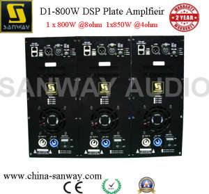 D1-800d 800W Single Channel Class-D Subwoofer Speaker Plate Amplifier with DSP; Built in Amplifier M