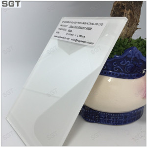 4mm White Painted Low Iron Glass for Splashback/Table Top